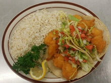 Load image into Gallery viewer, Shrimp Tacos, Rice, Beans
