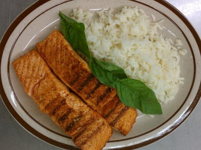 Salmon from Grill, Side Choices