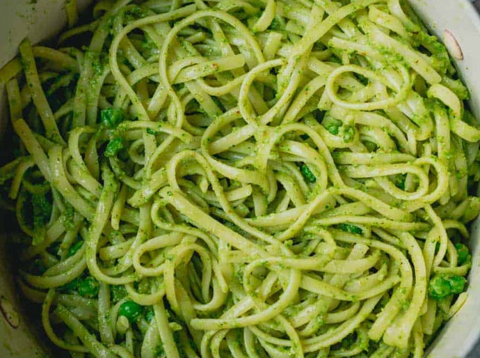 Pasta Linguine Pesto. Add Protein