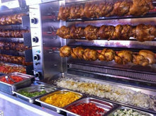 Load image into Gallery viewer, Rotisserie Chicken, Flame Show Cooking Catering or Drop Off Catering
