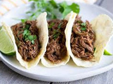 Load image into Gallery viewer, Beef Tacos, Rice, Beans
